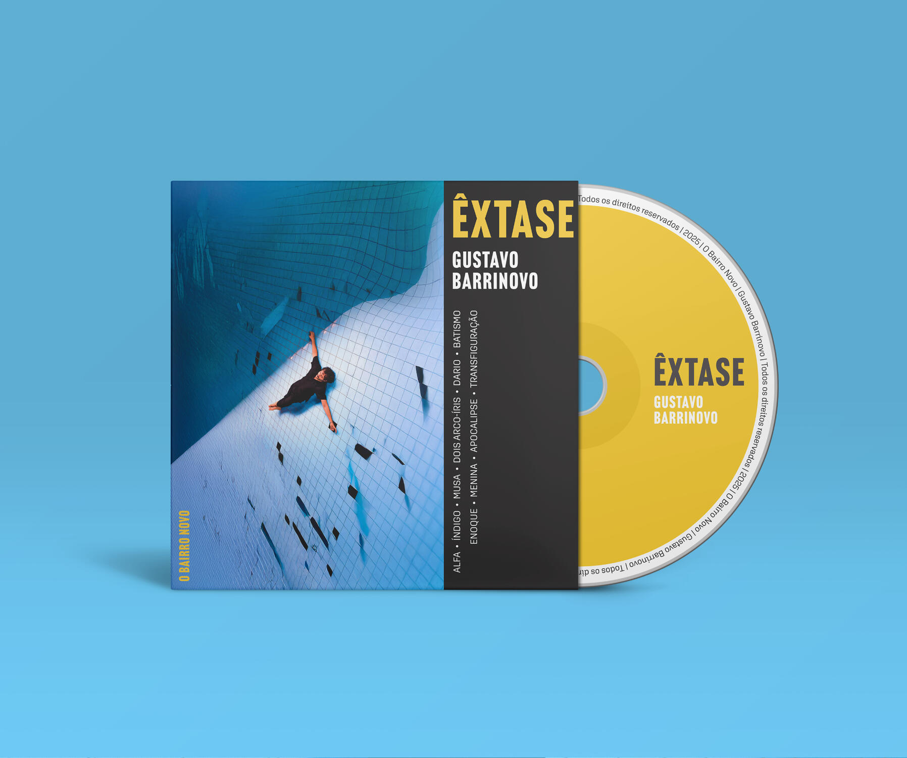 Graphic design and image editing for the album cover Êxtase by singer Gustavo Barrinovo