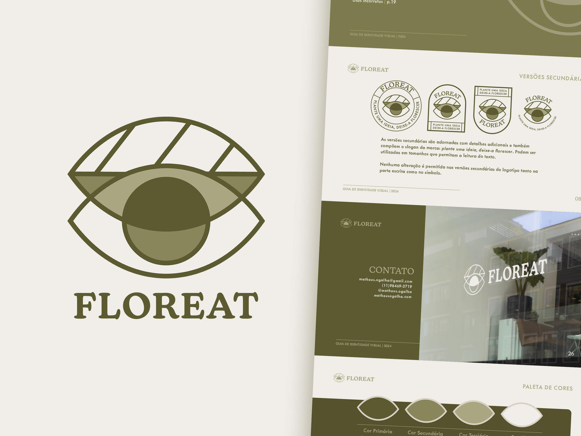 Visual identity created for Floreat by photographer and filmmaker Gustavo Oliveira
