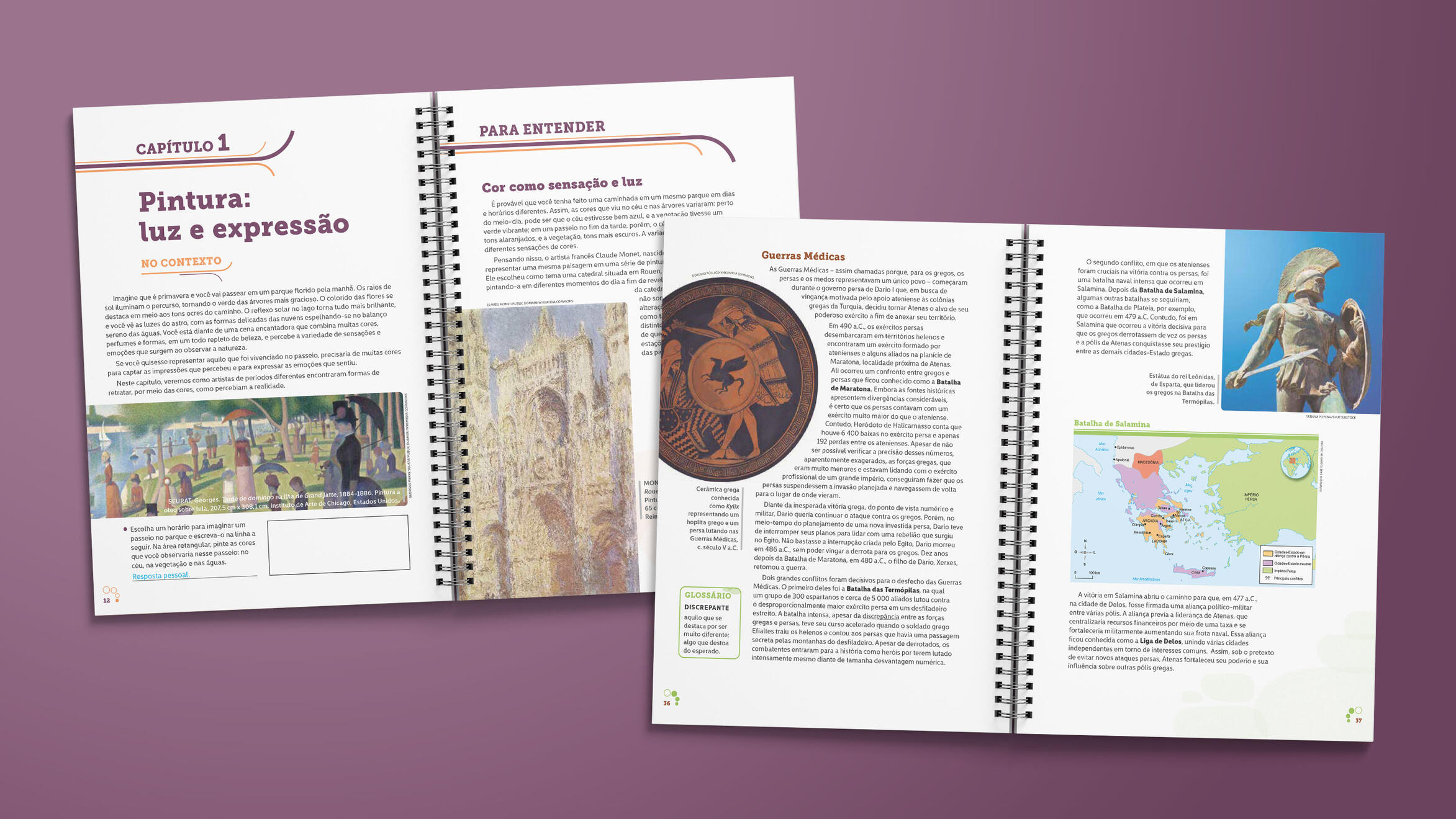 Layout design for several chapters of textbooks for the Mackenzie Education System